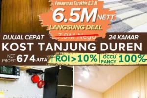 Dijual Rumah Kost di Jl. Lontar Raya, Tanjung Duren Utara, Grogol Petamburan, Jakarta Barat