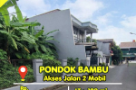 Dijual Cepat Tanah Kavling Pondok Bambu Lokasi Strategis Akses Jalan 2 Mobil