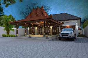 Rumah Exclusive Kav bangun  jalur Bandara Nyaman ada Kolam Reanang