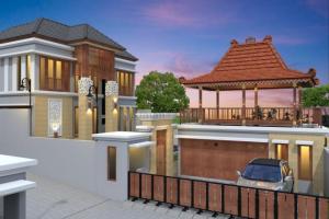 Rumah Exclusive Kav bangun ada Kolam Renang Pendopo dekat Vbanyak Villa dan Perumahan