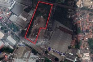 Dijual  Lahan Zona Perumahan 6 Hektar di Jl. Diponegoro, Tambun Selatan 